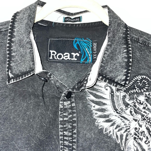 ROAR Wings Mens LS button down SZ XXL - Picture 10 of 10